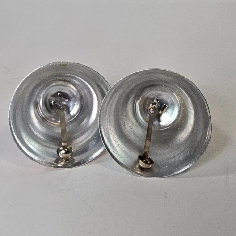 VTG Christmas Ornaments Lot Aluminum Bells Plastic Icicles Mirrored Ball 50s 60s